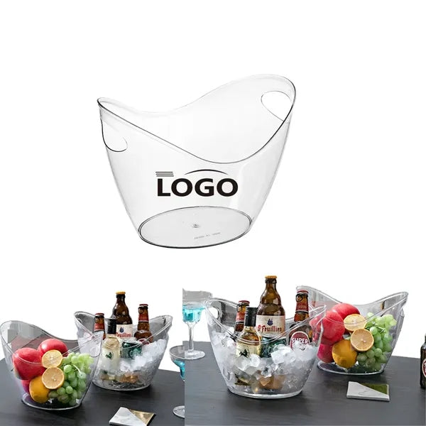 Clear 4L Cooler Ice Bucket