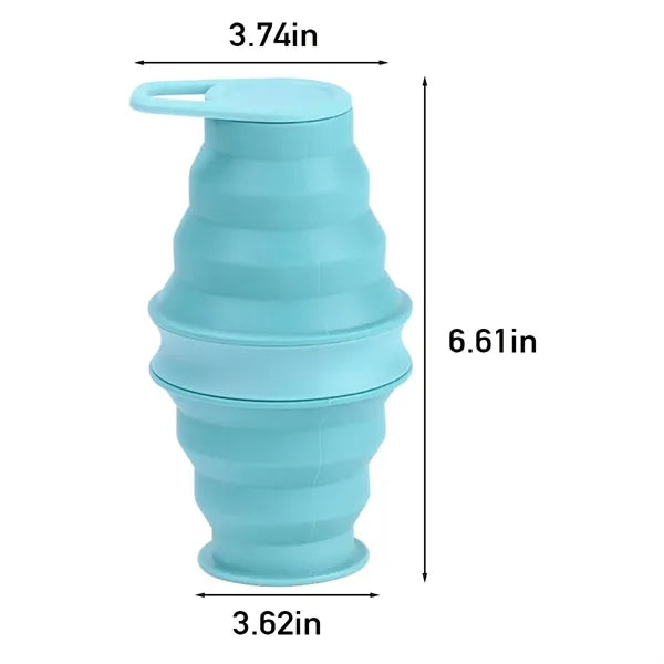 Camping hiking leak proof collapsible water bottles