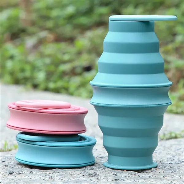 Camping hiking leak proof collapsible water bottles