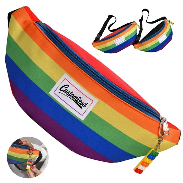 Rainbow Stripe Fanny Pack Waist Bag