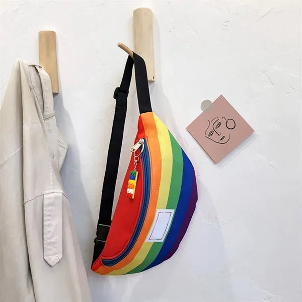 Rainbow Stripe Fanny Pack Waist Bag