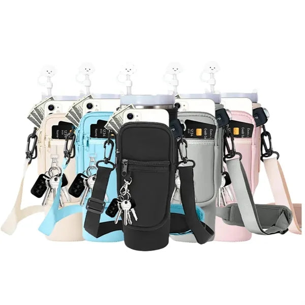 Water Bottle Carrier Bag for 40/30 oz Tumbler with Pocket