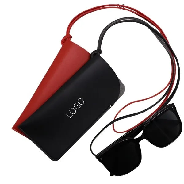 Soft Leather Glasses Case Eyeglasses Pouch Portable PU
