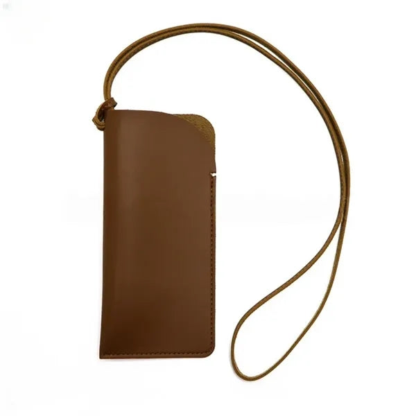 Soft Leather Glasses Case Eyeglasses Pouch Portable PU