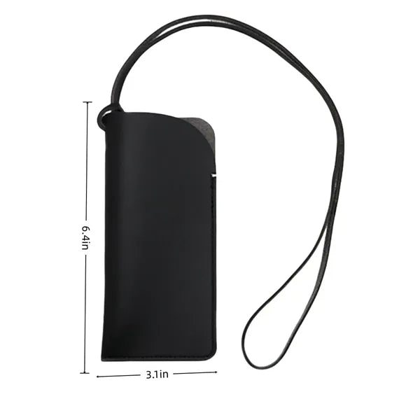 Soft Leather Glasses Case Eyeglasses Pouch Portable PU