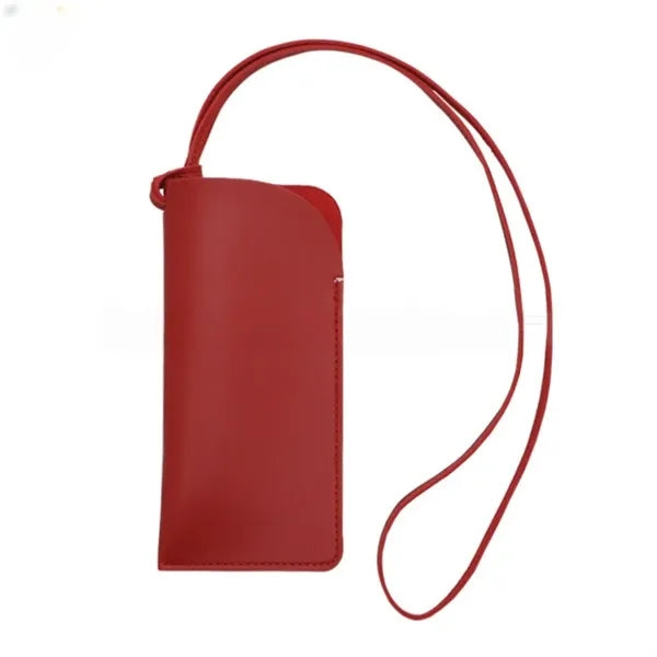Soft Leather Glasses Case Eyeglasses Pouch Portable PU