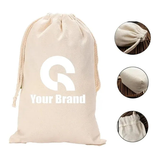 High-quality Cotton Drawstring Tote