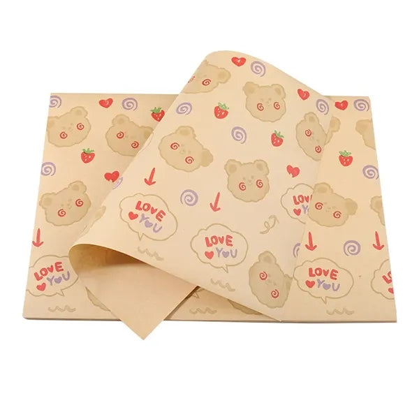 Greaseproof Paper Burger Wrapper Disposable Liner