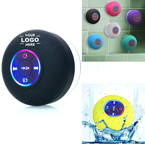 Waterproof LED Bluetooth Speaker With Suction Cup