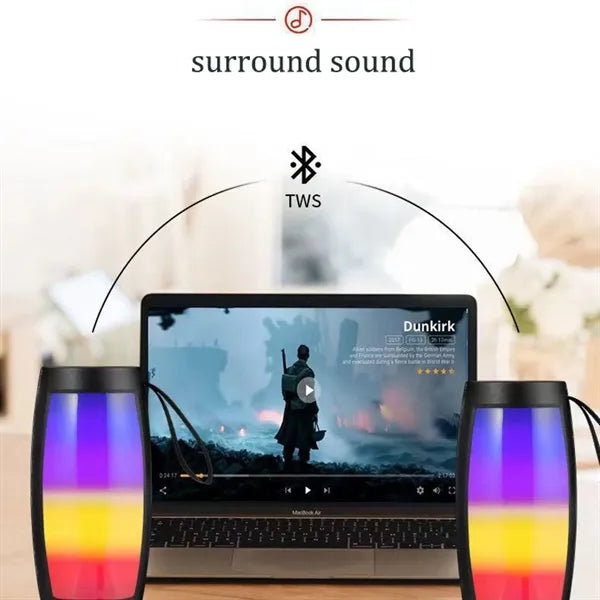 Portable Wireless Bluetooth Speaker with RGB Lighting