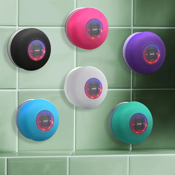 Waterproof LED Bluetooth Speaker With Suction Cup