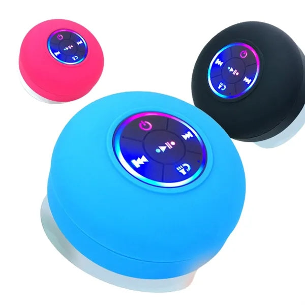 Waterproof LED Bluetooth Speaker With Suction Cup