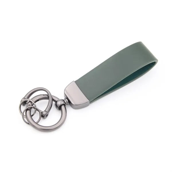 Leather And Aluminum Alloy Keychain Gift