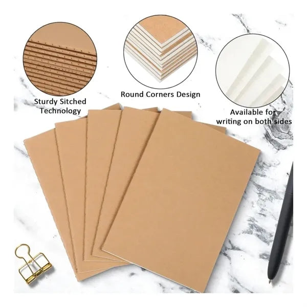 Small Mini Pocket Kraft Notebook