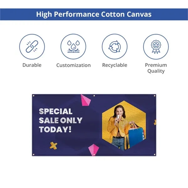 Canvas Banner - 1ft x 1ft
