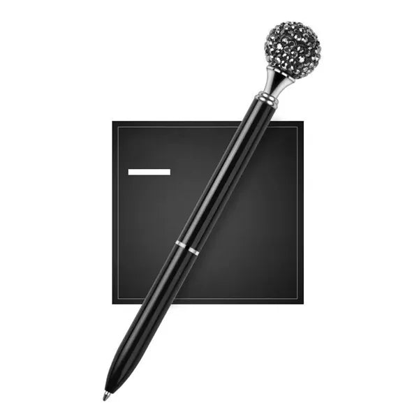 Diamond Ball Retractable Crystal Metal Ballpoint Pen