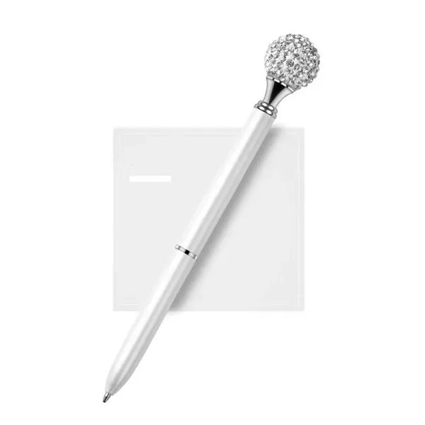 Diamond Ball Retractable Crystal Metal Ballpoint Pen