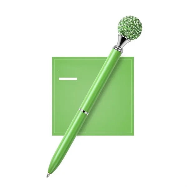 Diamond Ball Retractable Crystal Metal Ballpoint Pen