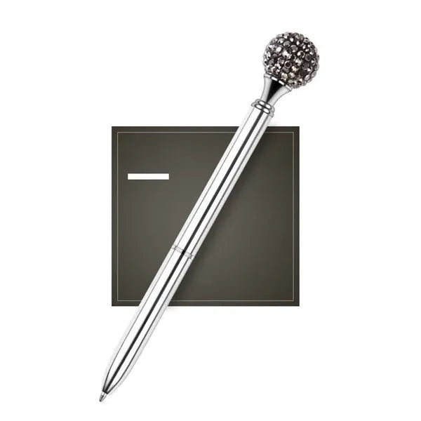 Diamond Ball Retractable Crystal Metal Ballpoint Pen