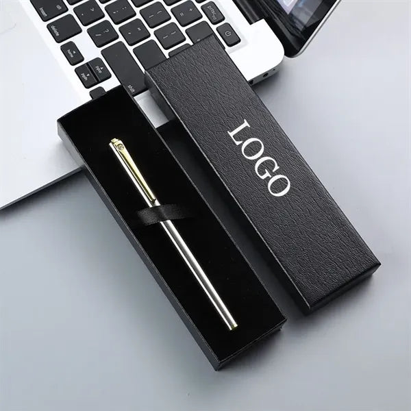 Imprinted Metal Fountain Bollpoint Pen With Gift Box