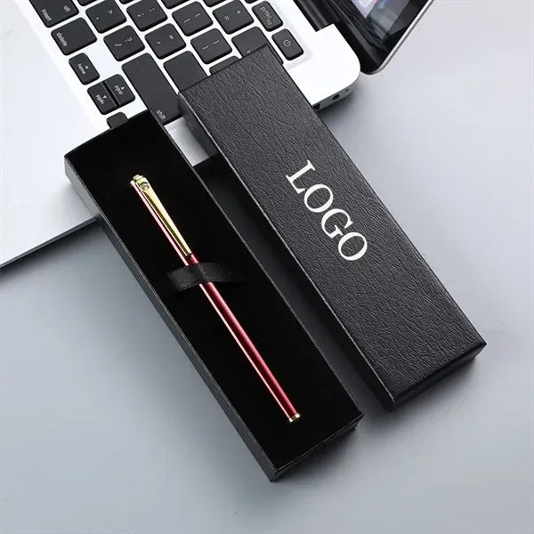 Imprinted Metal Fountain Bollpoint Pen With Gift Box