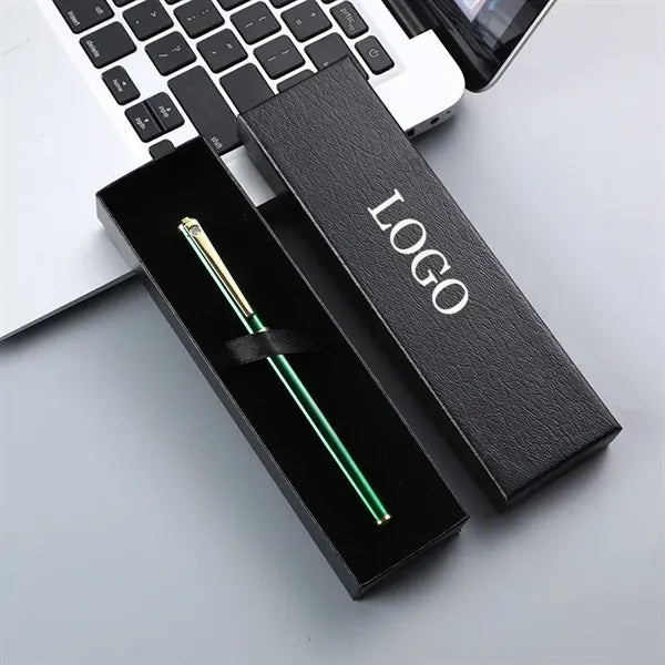 Imprinted Metal Fountain Bollpoint Pen With Gift Box