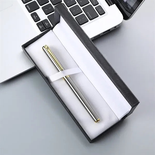 Imprinted Metal Fountain Bollpoint Pen With Gift Box