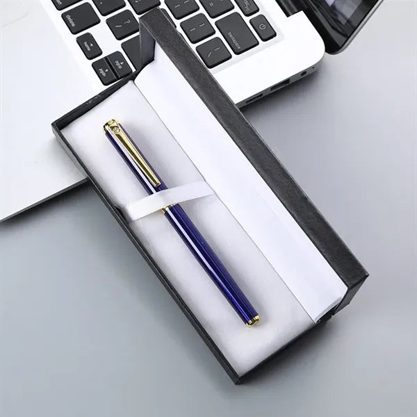 Imprinted Metal Fountain Bollpoint Pen With Gift Box