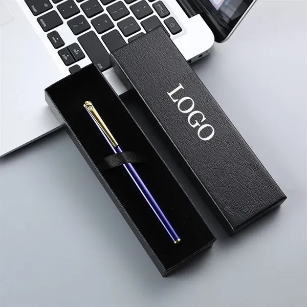 Imprinted Metal Fountain Bollpoint Pen With Gift Box