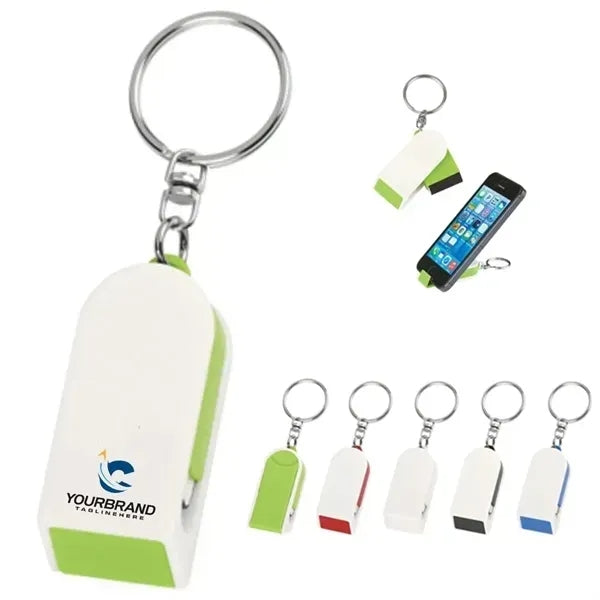 2-In-1 Practical Screen Cleaner and Phone Stand Keychain