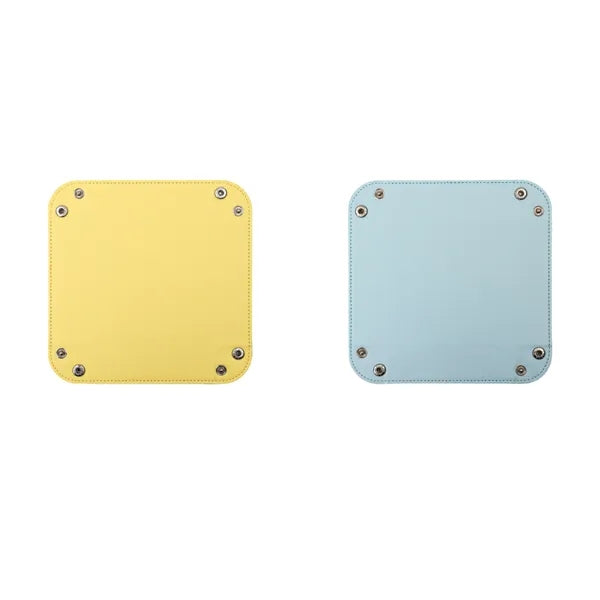 Foldable Square PU Leather Dice Tray