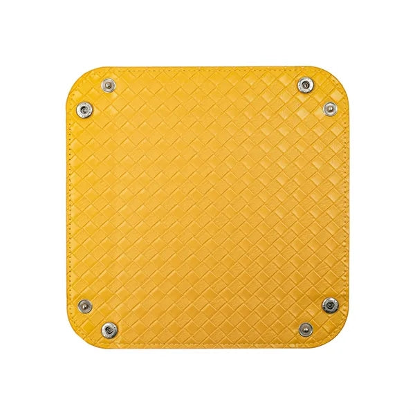 Foldable Square PU Leather Dice Tray
