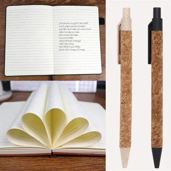 A5 Cork Notebook Gift Box with Pen