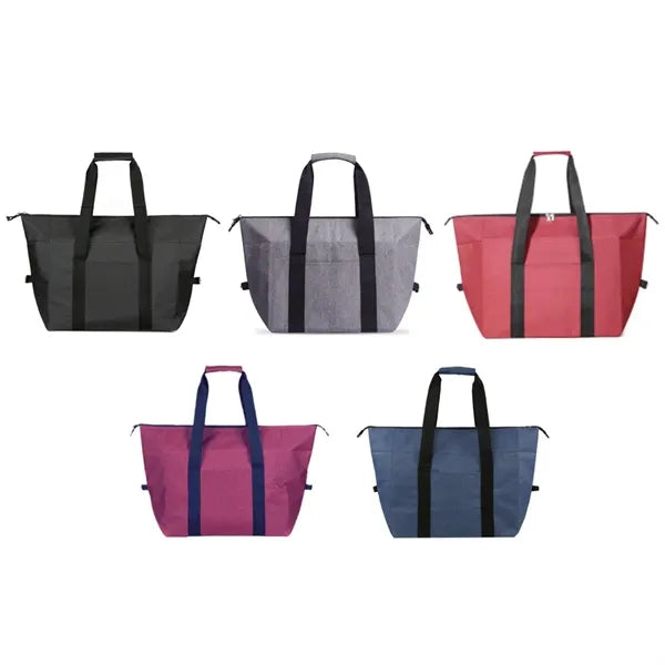 Collapsible Foldable Insulated Picnic Cooler Lunch Tote Bag