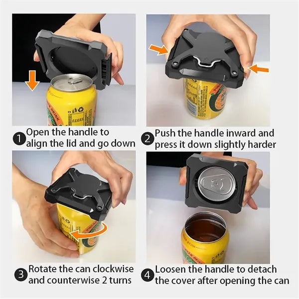 Multi-functional cans opener