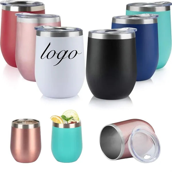 12oz Insulated Double Wall Stainless Steel Tumbler Glasses