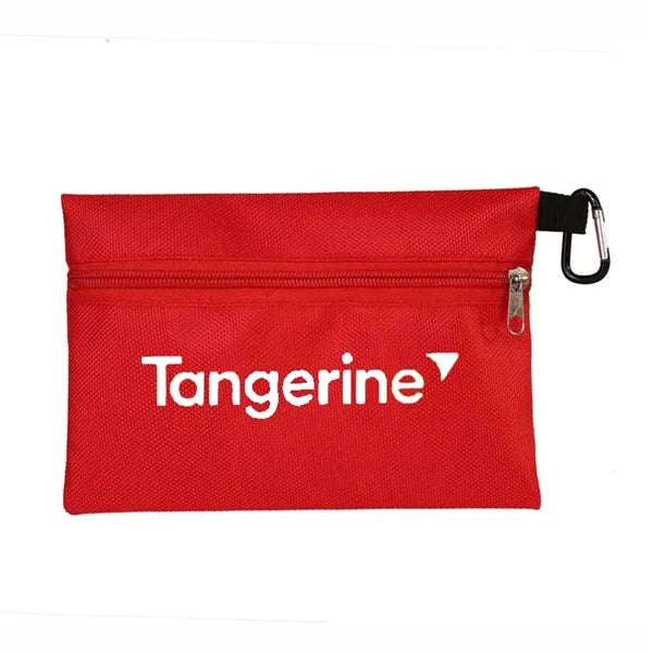Utility Zipper Pouch with Carabiner