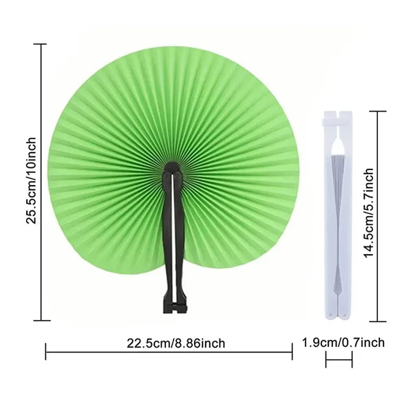 Round Travel Plastic Fan