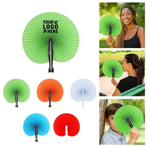Round Travel Plastic Fan