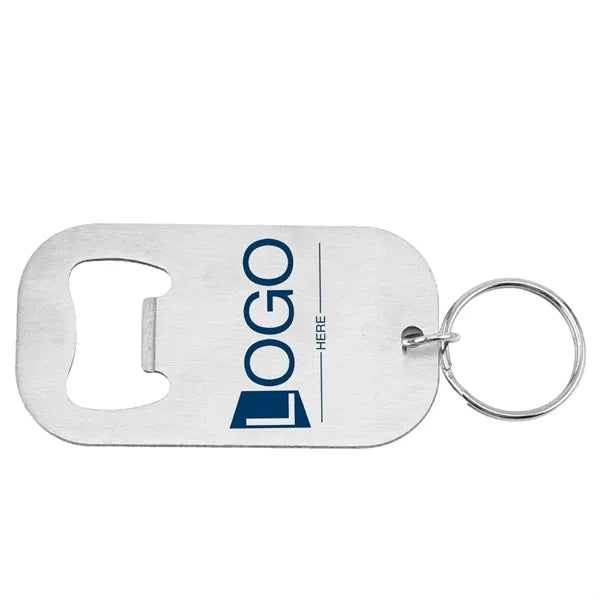Sleek Compact Stainless Steel Keychain Opener