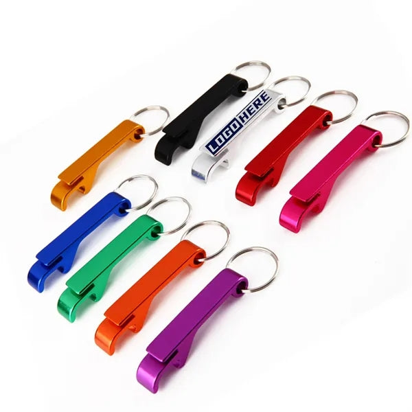 Colorful Aluminum Alloy Portable Bottle Opener Keychain
