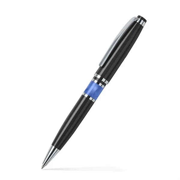 Resin Accented Brass Ballpoint Twist Metal Pen