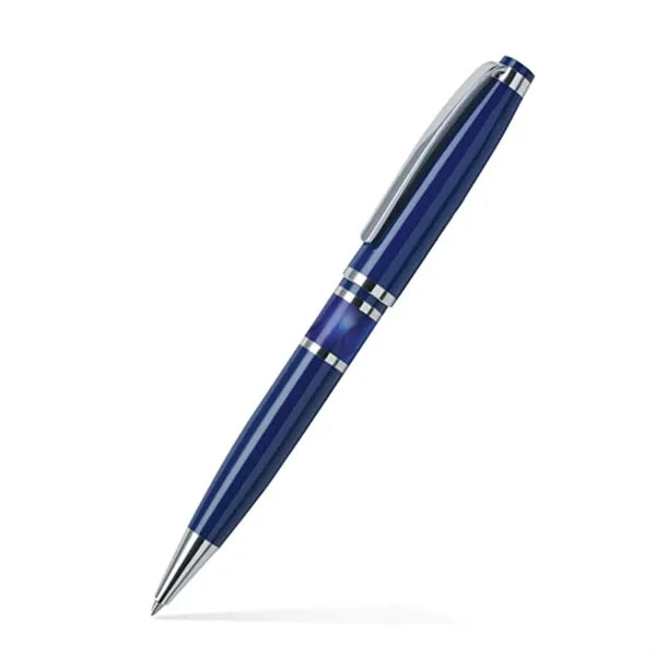 Resin Accented Brass Ballpoint Twist Metal Pen