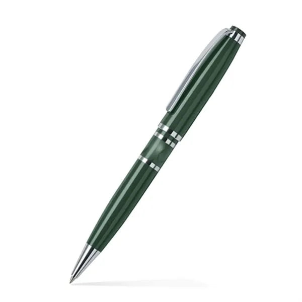 Resin Accented Brass Ballpoint Twist Metal Pen