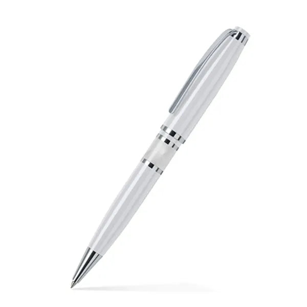 Resin Accented Brass Ballpoint Twist Metal Pen