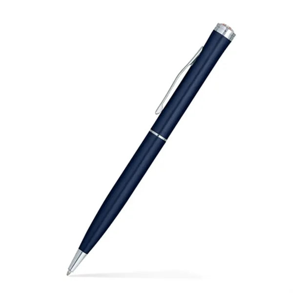 Aluminum Ballpoint Twist Metal Pen w/ Epoxy Dome Accent