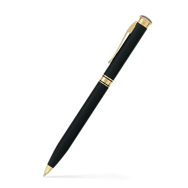 Solid Brass Ballpoint Twist Metal Pen - Black