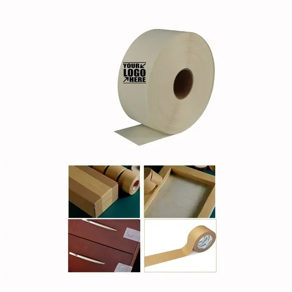 3" x 164' Reinforced Water Activated Kraft Paper Tape Roll