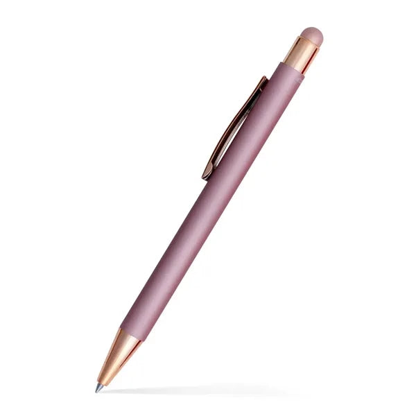 Fleetwood Stylus Satin Soft Touch Gel Click Pen (Recycled Al