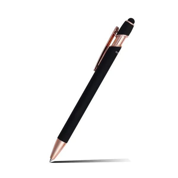 Lexi Stylus Satin Soft Touch Gel Click Pen - Rose Gold (Recy